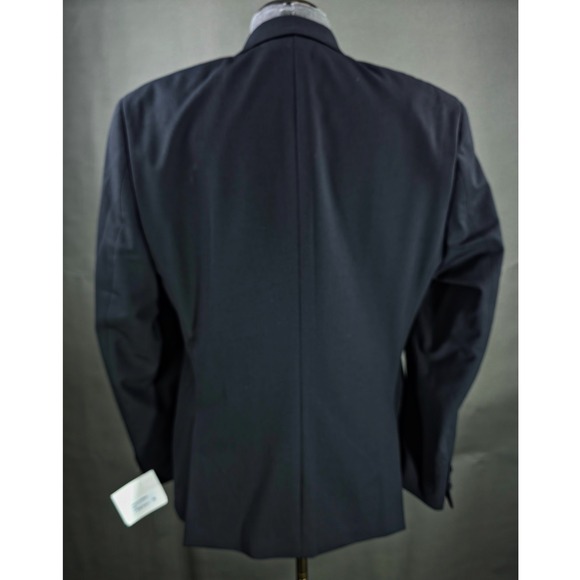 bar III Tuxedo Jacket Mens 42R Black Wool Blend Quiet Luxury Business Casual NWT - Picture 4 of 10